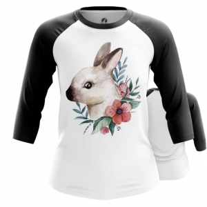 Merchandise Womens Raglan White Rabbit Hares