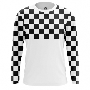 Men’s Long Sleeve Checkered Chess pattern Idolstore - Merchandise and Collectibles Merchandise, Toys and Collectibles 2
