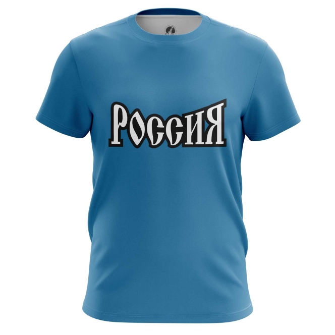 Men's T-shirt Sign Russia Cyrillic Symbols Top - Idolstore ...