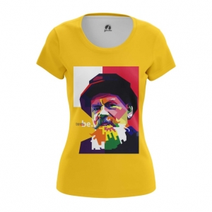 Merchandise Women'S T-Shirt Leo Tolstoy Art Wpap Print Top