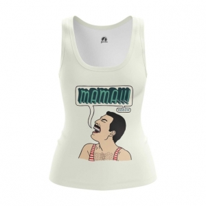 Women’s Tank  Mama Freddie Mercury Queen Vest Idolstore - Merchandise and Collectibles Merchandise, Toys and Collectibles 2