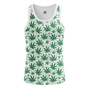 Collectibles Men'S Tank Cannabis Print Leafs Vest