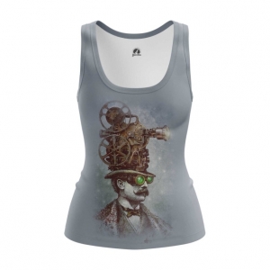 Steampunk tank Art Women’s Vest Idolstore - Merchandise and Collectibles Merchandise, Toys and Collectibles 2