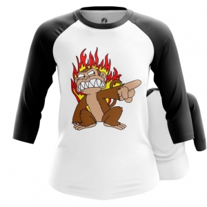 Collectibles Women'S Raglan Angry Monkey Family Guy