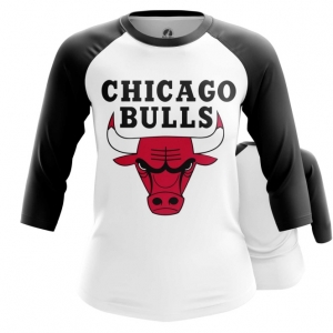 Merch Women'S Raglan Chicago Bulls Logo Basketball