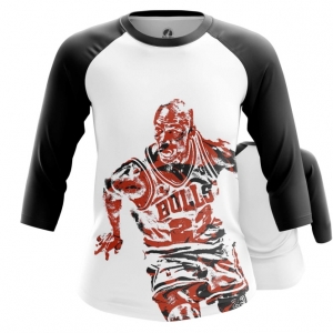 Merch Women'S Raglan Michael Jordan Chicago Bulls