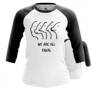 Women’s Raglan We are all equal Vegan Idolstore - Merchandise and Collectibles Merchandise, Toys and Collectibles 2