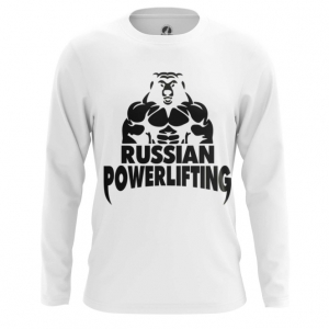 Merchandise Men'S Long Sleeve Powerlifting Russian Merch
