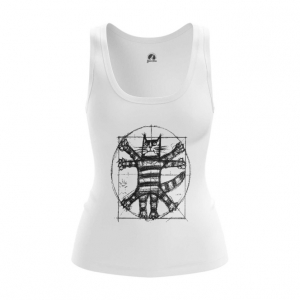 Merch Women'S Tank The Cat Da Vinci Print Vest