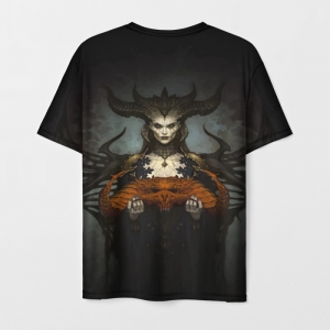 T-shirt Diablo black print character Idolstore - Merchandise and Collectibles Merchandise, Toys and Collectibles