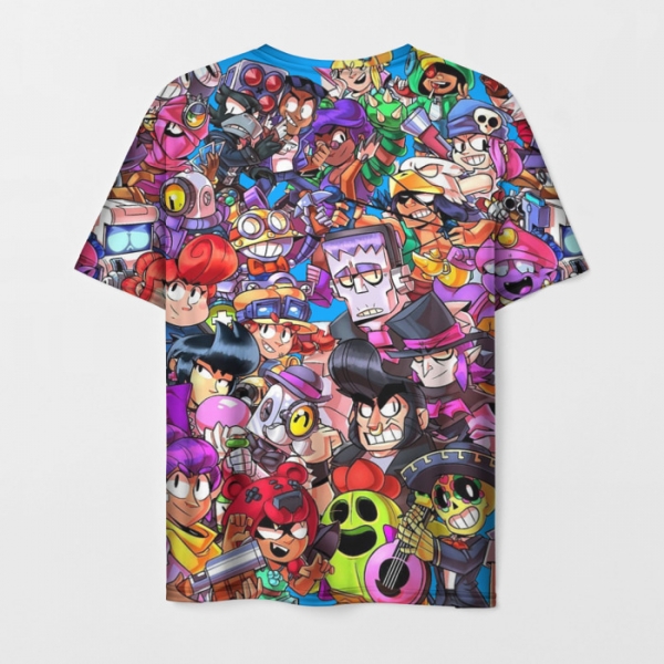 Buy Men S T Shirt Brawl Stars Pattern Characters Merch Idolstore