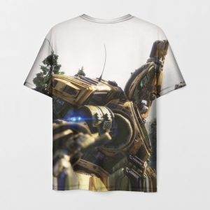 T-shirt Titanfall white scene print Idolstore - Merchandise and Collectibles Merchandise, Toys and Collectibles