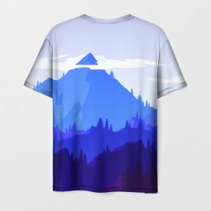 T-shirt Firewatch mountains print design Idolstore - Merchandise and Collectibles Merchandise, Toys and Collectibles