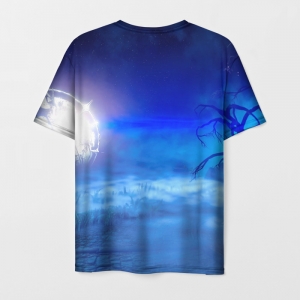 T-shirt Warframe landscape print blue Idolstore - Merchandise and Collectibles Merchandise, Toys and Collectibles