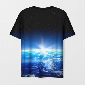 T-shirt Starfield earth print black Idolstore - Merchandise and Collectibles Merchandise, Toys and Collectibles