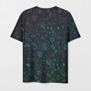 T-shirt Don’t starve pattern design black Idolstore - Merchandise and Collectibles Merchandise, Toys and Collectibles