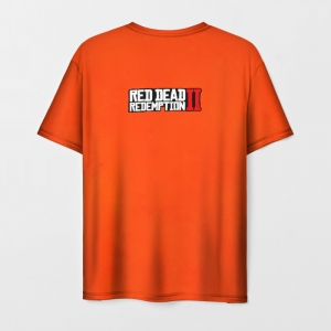 Men’s t-shirt Red Dead Redemption 2 Orange Print Idolstore - Merchandise and Collectibles Merchandise, Toys and Collectibles