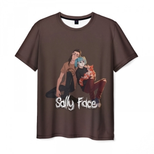 T-shirt Sally Face brown characters Idolstore - Merchandise and Collectibles Merchandise, Toys and Collectibles 2