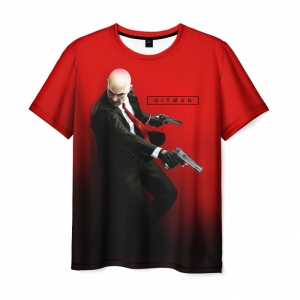 Merchandise T-Shirt Hitman 3 Character Print Red