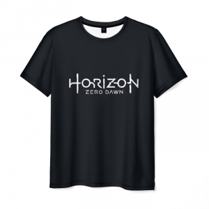 Merchandise T-Shirt Horizon Zero Dawn Text Black
