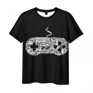 T-shirt Gamer joystick grafic black print Idolstore - Merchandise and Collectibles Merchandise, Toys and Collectibles 2