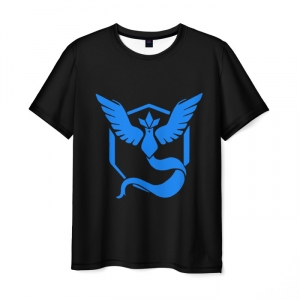 Buy t-shirt pokemon blue team anime sign - product collection