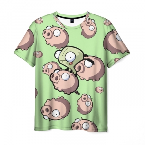 T-shirt Invader zim green pattern Idolstore - Merchandise and Collectibles Merchandise, Toys and Collectibles 2