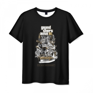 Merchandise T-Shirt Gta 3 Black Design Print