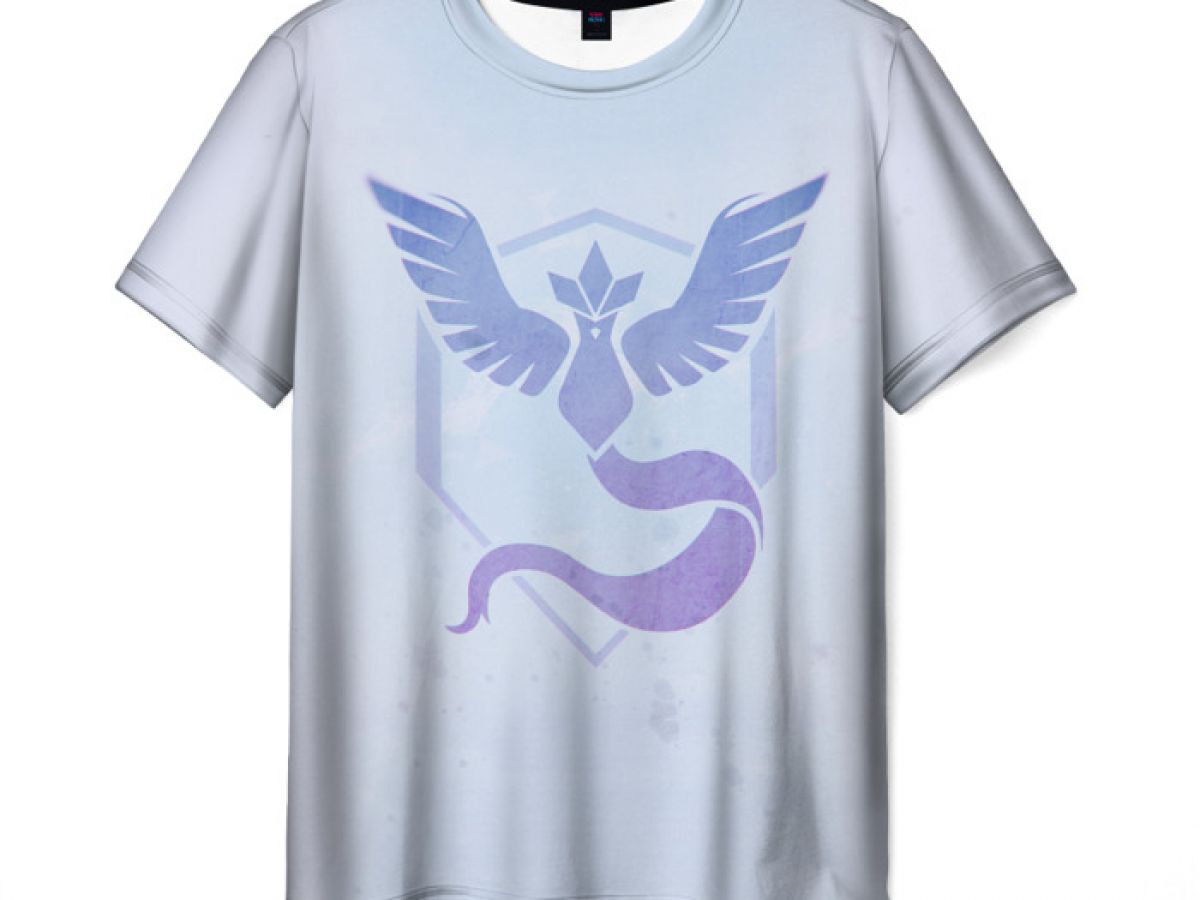 T Shirt Pokemon Go Blue Team Anime Gradient Idolstore Merchandise And Collectibles