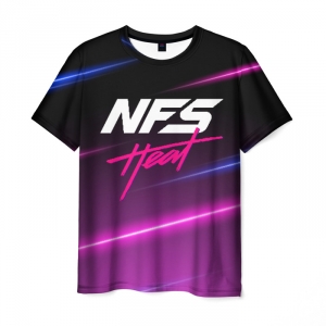 Merchandise T-Shirt Heat Neon Nfs Title Text