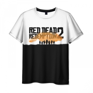 Merchandise T-Shirt Design Red Dead Redemption Text