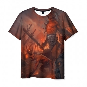 Merch T-Shirt Diablo Print Design Clothes