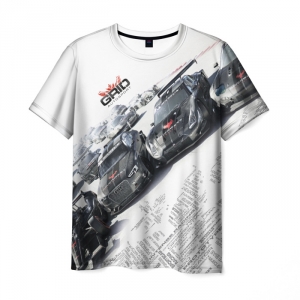 T-shirt Grid Car game white print Idolstore - Merchandise and Collectibles Merchandise, Toys and Collectibles 2