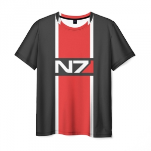 Merch T-Shirt Mass Effect N7 Emblem Print