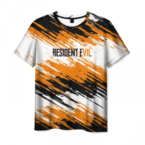 Merch T-Shirt Resident Evil Orange Lines