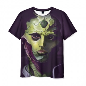 Merch T-Shirt Mass Effect Face Print Design