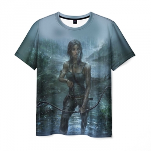 Collectibles T-Shirt Hero Print Lara Croft Tomb Raider