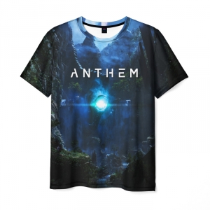 Collectibles T-Shirt Text Anthem Landscape Print