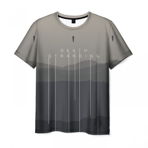 T-shirt gray print design Death Stranding Idolstore - Merchandise and Collectibles Merchandise, Toys and Collectibles 2