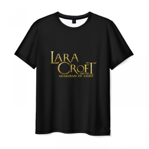 Collectibles T-Shirt Lara Croft Game Sign Title Tomb Raider