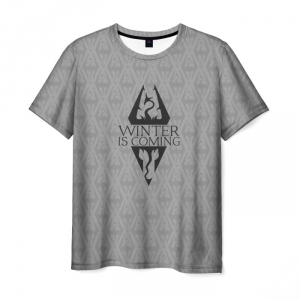 Merch Men'S T-Shirt Elder Scrolls Bethesda Logo
