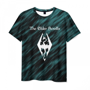 Merch Men'S T-Shirt Elder Scrolls V Elder Scrolls
