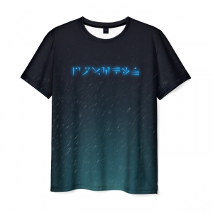 Merch Men'S T-Shirt Elder Scrolls Dragon Language Sign