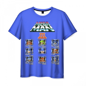 Collectibles Men'S T-Shirt Mega Man Tetris 8 Bit