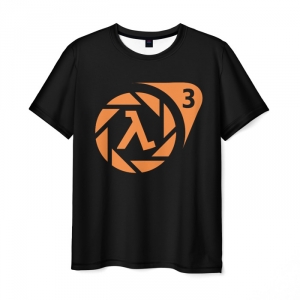 Collectibles Men'S T-Shirt Half-Life Crossover Portal Orange