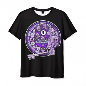 Merchandise Men'S T-Shirt Kingdom Hearts Purple Circle