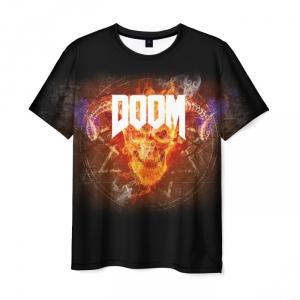 Collectibles Men'S T-Shirt Doom Sign Game Title Art