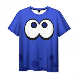 Merchandise Men'S T-Shirt Splatoon Blue Squid Nintendo