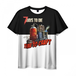 Men’s t-shirt Craft Time 7 Days to Die Print Idolstore - Merchandise and Collectibles Merchandise, Toys and Collectibles 2