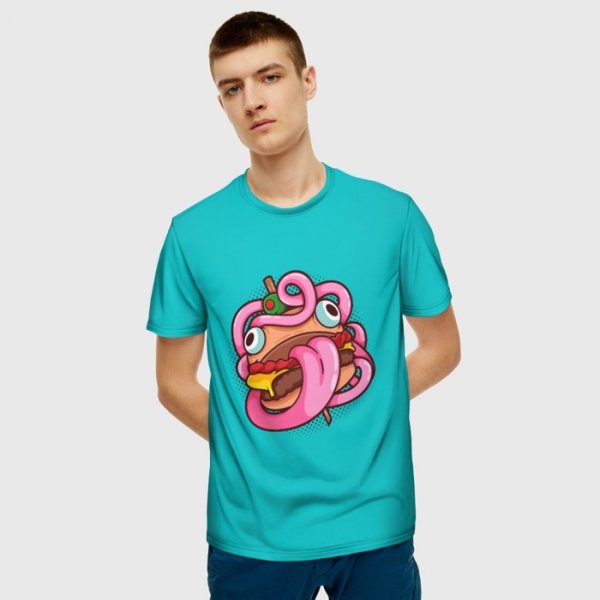 Men S T Shirt Durr Burger Fortnite Blue Idolstore - fortnite durr burger shirt roblox